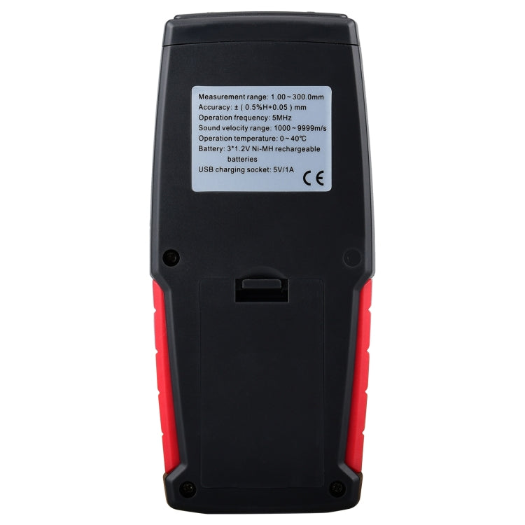 Medidor Digital Ultrassónico de Espessura WT100A, Testador de Espessura de Metal com Carregamento USB, Alta Precisão, WT100A