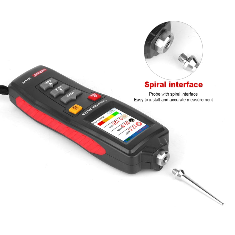 Analisador de Vibração Portátil WINTACT WT63B, Medidor Digital de Vibração