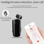 Auricular Bluetooth Sem Fios K39 com Chip CSR DSP, Alerta Vibratório In-Ear, Clipe de Uso Mãos Livres, PRETO, BRANCO, AZUL, VERMELHO ROSA
