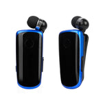 Auricular Bluetooth Sem Fios K39 com Chip CSR DSP, Alerta Vibratório In-Ear, Clipe de Uso Mãos Livres, PRETO, BRANCO, AZUL, VERMELHO ROSA