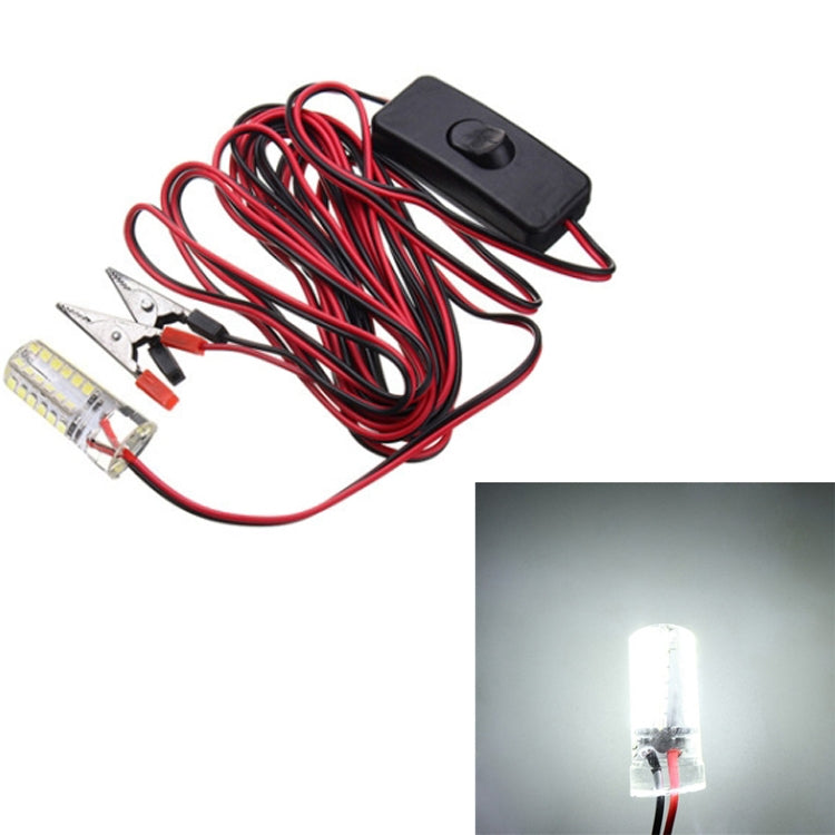 Iluminação de Pesca para Barco com 48 LEDs Atrai Peixes Luzes Subaquáticas Noturnas, Branco Quente, Branco Frio