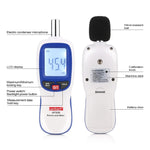 Medidor Digital de Nível Sonoro WT85B, Medidor Digital de Decibéis, Medidor de Ruído Ambiental, WT85B Branco, WT85B Preto