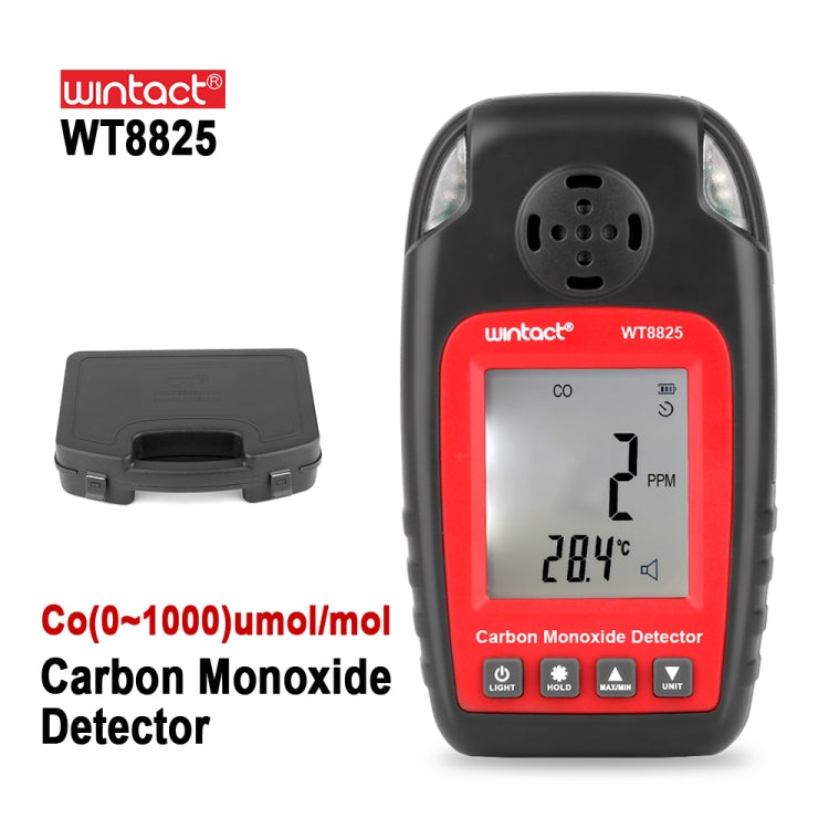 Detector de Monóxido de Carbono WINTACT WT8825, Sensor Independente de CO, Alarme de Intoxicação Altamente Sensível, WT8825