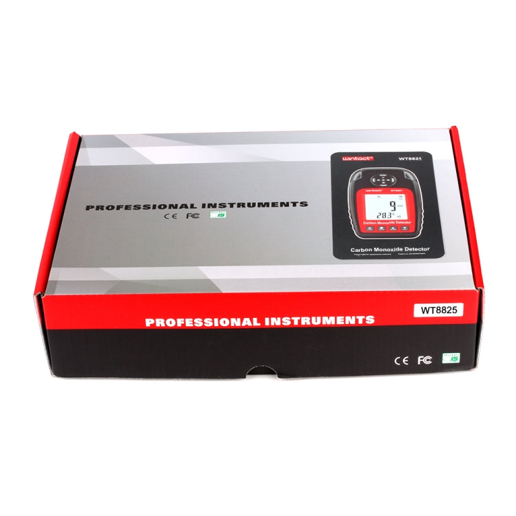 Detector de Monóxido de Carbono WINTACT WT8825, Sensor Independente de CO, Alarme de Intoxicação Altamente Sensível, WT8825