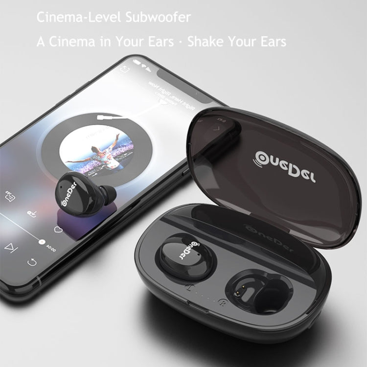 Auricular sem fios OneDer W12 com impermeabilidade IPX5, som estéreo HD, TWS Bluetooth