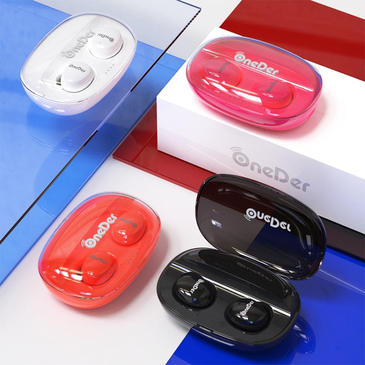 Auricular sem fios OneDer W12 com impermeabilidade IPX5, som estéreo HD, TWS Bluetooth