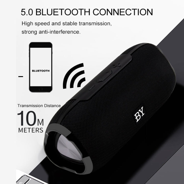 Coluna Bluetooth portátil BY impermeável Coluna sem fios Sistema de som estéreo 3D com som envolvente Colunas para exterior Suporta TF AUX