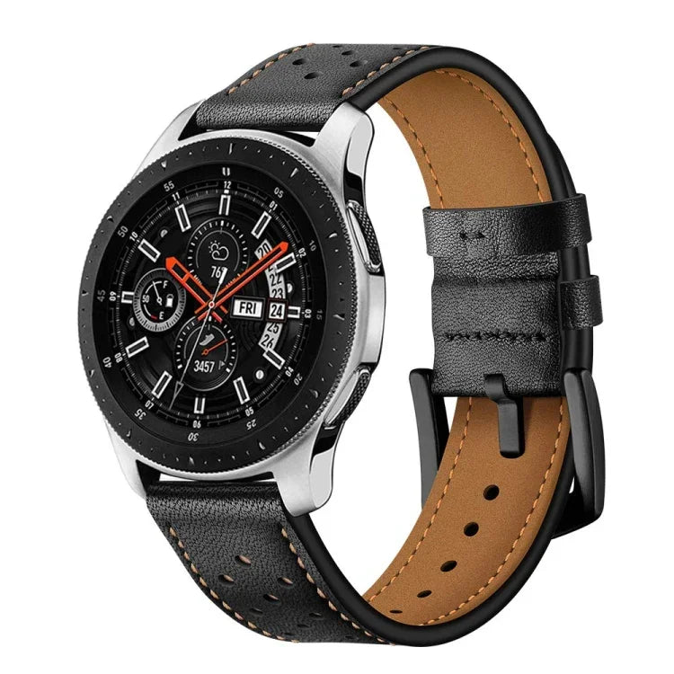 Correia Desportiva em Pele com Ilhós para Apply Samsung Galaxy Watch Active 22mm