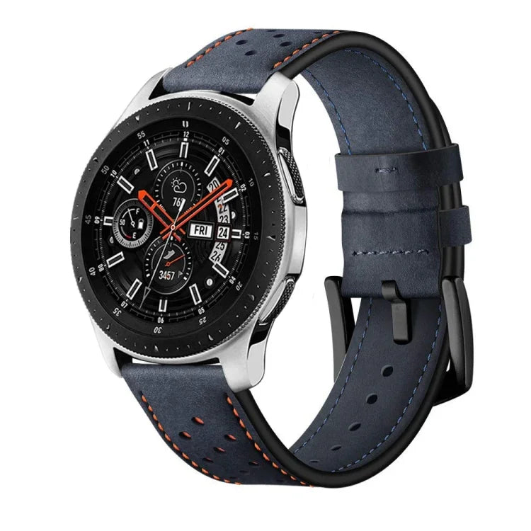 Correia Desportiva em Pele com Ilhós para Apply Samsung Galaxy Watch Active 22mm