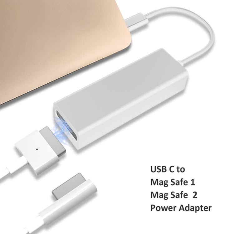 Adaptador USB C para Mag-Safe magnético, conversor de carregamento Mag-Safe para Type C compatível com MacBook Pro/Air, Nintendo Switch, telefone e outros dispositivos USB C, compatível