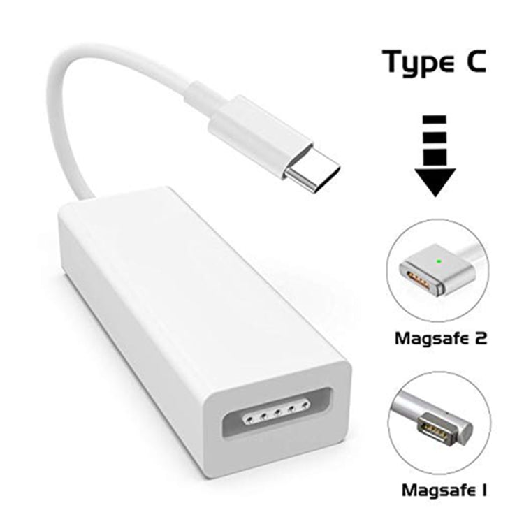 Adaptador USB C para Mag-Safe magnético, conversor de carregamento Mag-Safe para Type C compatível com MacBook Pro/Air, Nintendo Switch, telefone e outros dispositivos USB C, compatível