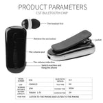Auricular estéreo sem fios Bluetooth K36 com lembrete de chamadas, vibração, clipe de uso, auriculares para condutor