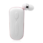 Auricular estéreo sem fios Bluetooth K36 com lembrete de chamadas, vibração, clipe de uso, auriculares para condutor