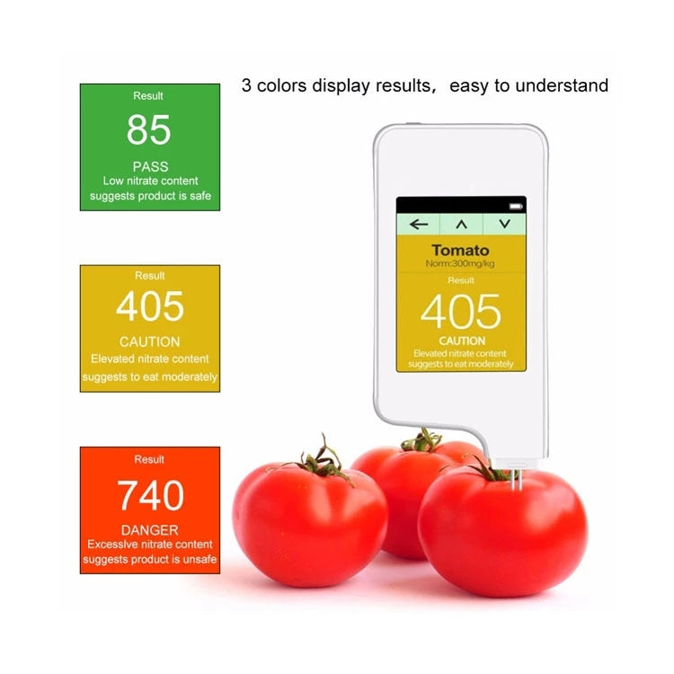 Testador de segurança ambiental de resíduos de nitrato em alimentos de carne, frutas e vegetais