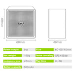 Coluna Bluetooth de alta fidelidade EWA A105, tamanho pequeno, graves potentes, tecnologia Bluetooth TWS, suporta TF