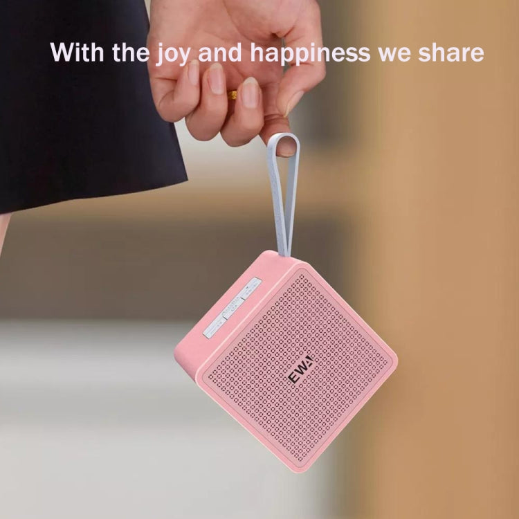 Coluna Bluetooth de alta fidelidade EWA A105, tamanho pequeno, graves potentes, tecnologia Bluetooth TWS, suporta TF