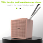 Coluna Bluetooth de alta fidelidade EWA A105, tamanho pequeno, graves potentes, tecnologia Bluetooth TWS, suporta TF