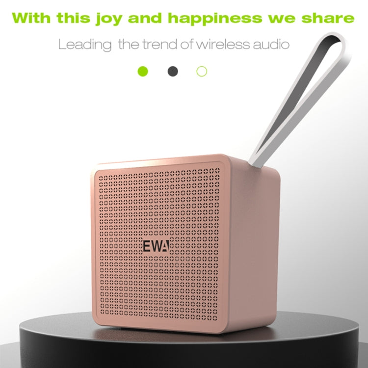Coluna Bluetooth de alta fidelidade EWA A105, tamanho pequeno, graves potentes, tecnologia Bluetooth TWS, suporta TF
