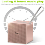 Coluna Bluetooth de alta fidelidade EWA A105, tamanho pequeno, graves potentes, tecnologia Bluetooth TWS, suporta TF