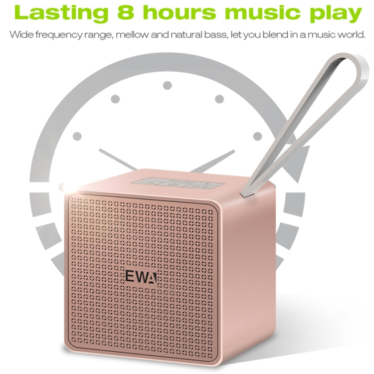 Coluna Bluetooth de alta fidelidade EWA A105, tamanho pequeno, graves potentes, tecnologia Bluetooth TWS, suporta TF