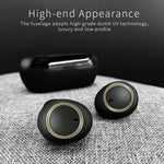 Auricular Bluetooth TWS-A1 5.0 verdadeiro sem fios, mini invisível para desporto e corrida, com caixa de carregamento e microfone