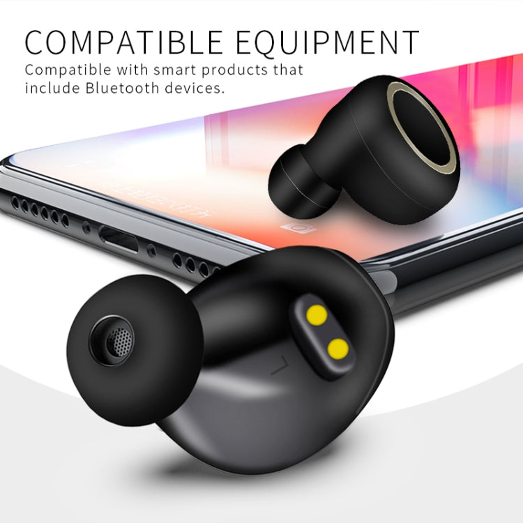 Auricular Bluetooth TWS-A1 5.0 verdadeiro sem fios, mini invisível para desporto e corrida, com caixa de carregamento e microfone