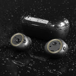 Auricular Bluetooth TWS-A1 5.0 verdadeiro sem fios, mini invisível para desporto e corrida, com caixa de carregamento e microfone