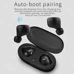 Auricular Bluetooth TWS-A1 5.0 verdadeiro sem fios, mini invisível para desporto e corrida, com caixa de carregamento e microfone
