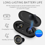 Auricular Bluetooth TWS-A1 5.0 verdadeiro sem fios, mini invisível para desporto e corrida, com caixa de carregamento e microfone