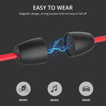 Auricular desportivo Bluetooth BT315, estéreo sem fios, Bluetooth 4.1, com microfone, graves desportivos, colar magnético