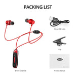 Auricular desportivo Bluetooth BT315, estéreo sem fios, Bluetooth 4.1, com microfone, graves desportivos, colar magnético