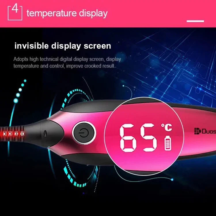 Modelador de Pestanas Elétrico Portátil Estilo Caneta Duosi DY-102, Ferro Elétrico para Maquilhagem Recarregável USB, Clip para Caracóis de Pestanas de Longa Duração