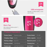 Modelador de Pestanas Elétrico Portátil Estilo Caneta Duosi DY-102, Ferro Elétrico para Maquilhagem Recarregável USB, Clip para Caracóis de Pestanas de Longa Duração