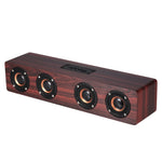 Coluna Bluetooth 4.2 W8 com quatro altifalantes, subwoofer de graves potentes com microfone, suporte para cartão TF de 3,5 mm