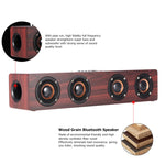 Coluna Bluetooth 4.2 W8 com quatro altifalantes, subwoofer de graves potentes com microfone, suporte para cartão TF de 3,5 mm