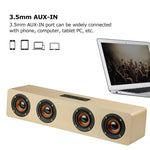 Coluna Bluetooth 4.2 W8 com quatro altifalantes, subwoofer de graves potentes com microfone, suporte para cartão TF de 3,5 mm