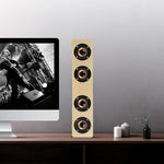 Coluna Bluetooth 4.2 W8 com quatro altifalantes, subwoofer de graves potentes com microfone, suporte para cartão TF de 3,5 mm