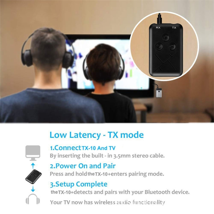 Adaptador Receptor e Transmissor de Áudio Bluetooth 4.2 2 em 1 3.5mm Sem Fios JDEX-TX10, JDEX-TX10