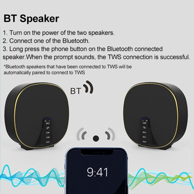 Coluna Bluetooth portátil DY-52 Coluna sem fios Som Memória máxima de 32G Coluna estéreo de 10W para exterior com som envolvente