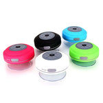 Coluna Bluetooth sem fios BTS-08 impermeável com LED, rádio FM, subwoofer, coluna Bluetooth, cartão TF, ventosa, mini coluna para duche