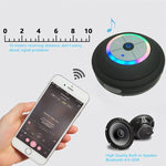 Coluna Bluetooth sem fios BTS-08 impermeável com LED, rádio FM, subwoofer, coluna Bluetooth, cartão TF, ventosa, mini coluna para duche