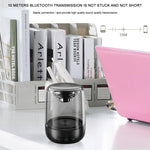 Coluna Bluetooth 5.0 C7 transparente com LED luminosa, subwoofer, TWS, som envolvente 6D, estéreo HIFI, áudio cool, C7
