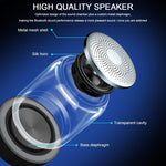 Coluna Bluetooth 5.0 C7 transparente com LED luminosa, subwoofer, TWS, som envolvente 6D, estéreo HIFI, áudio cool, C7