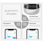 Coluna Bluetooth 5.0 C7 transparente com LED luminosa, subwoofer, TWS, som envolvente 6D, estéreo HIFI, áudio cool, C7