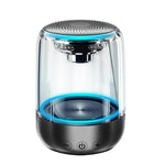 Coluna Bluetooth 5.0 C7 transparente com LED luminosa, subwoofer, TWS, som envolvente 6D, estéreo HIFI, áudio cool, C7