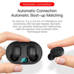 Auricular Sem Fios TWS E6S com Ecrã LED Bluetooth V5.3, Auscultadores Estéreo à Prova de Água, E6S (Preto)