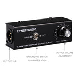 B012 Conversor Profissional de Sinal Estéreo para Saída de Sinal Balanceado para Microfone