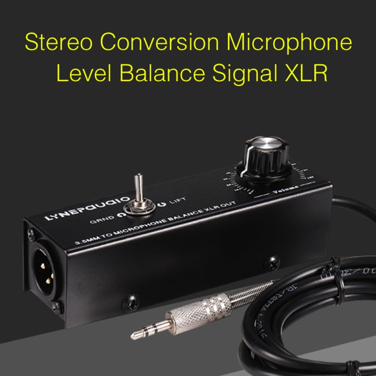 B012 Conversor Profissional de Sinal Estéreo para Saída de Sinal Balanceado para Microfone