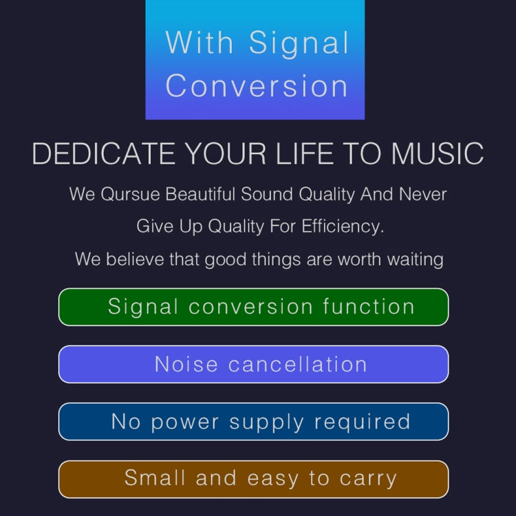 B012 Conversor Profissional de Sinal Estéreo para Saída de Sinal Balanceado para Microfone