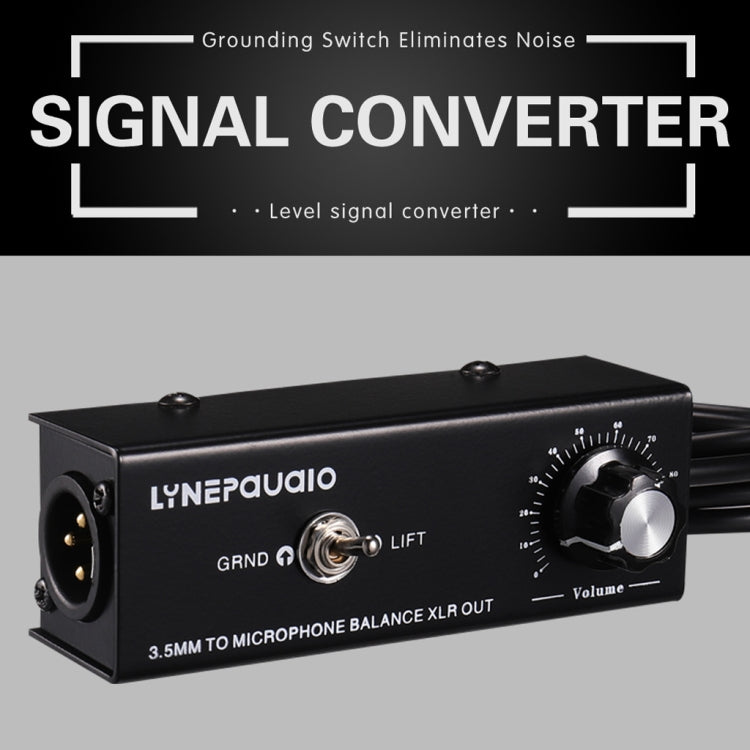 B012 Conversor Profissional de Sinal Estéreo para Saída de Sinal Balanceado para Microfone
